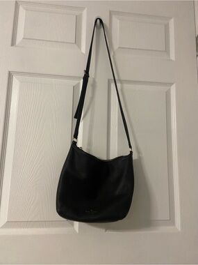 KATE SPADE Black Pebbled Leather Crossbody Bag